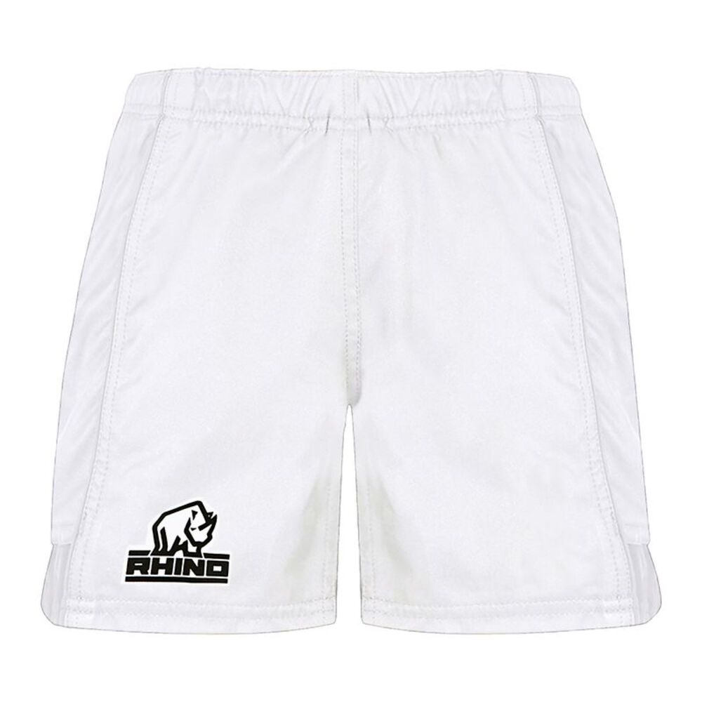 Rhino Mens Auckland Rugby Shorts / White